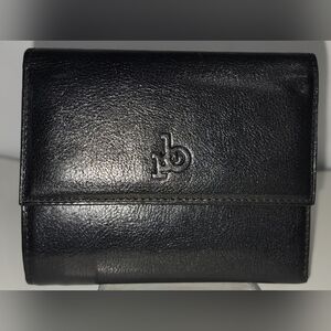 ROCCOBAROCCO Vera Pelle Black Genuine Leather Wallet Bifold Made In ITALY NEW.